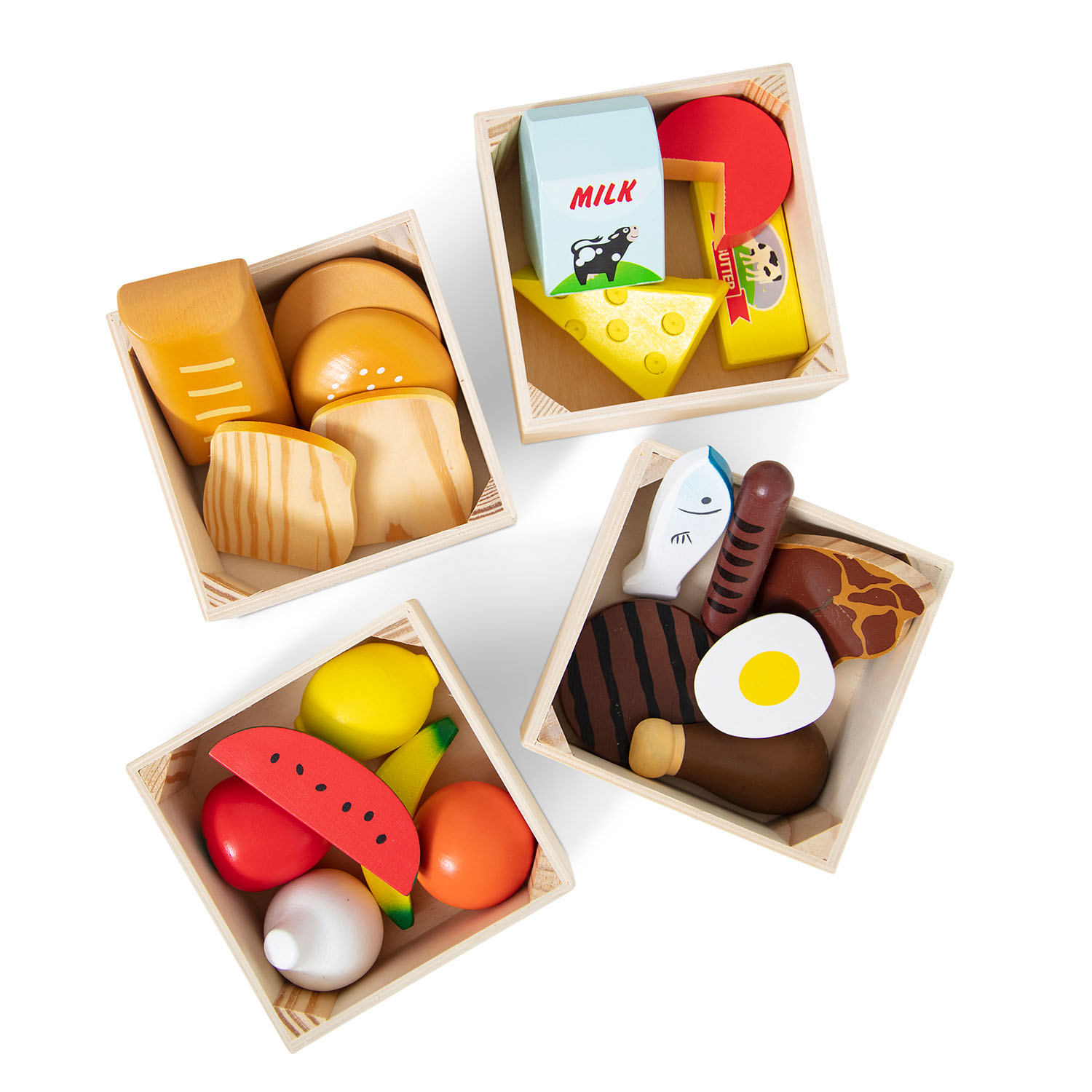 Leikkiruoka Puiset ruokakorit Melissa & Doug