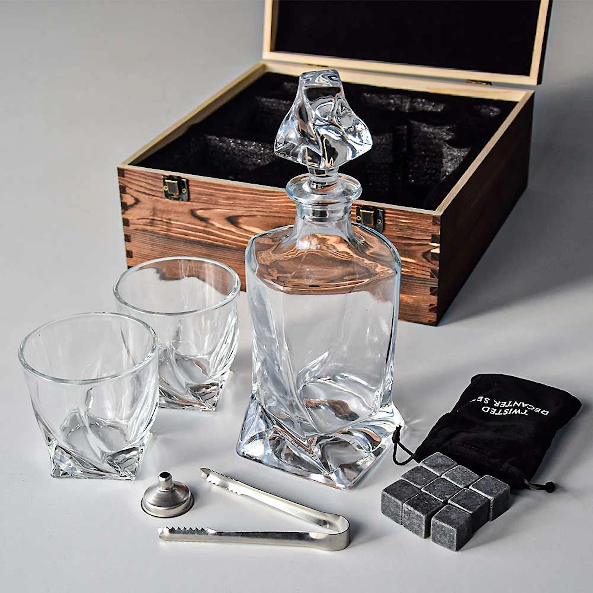 Produktbild för Twisted Decanter Set