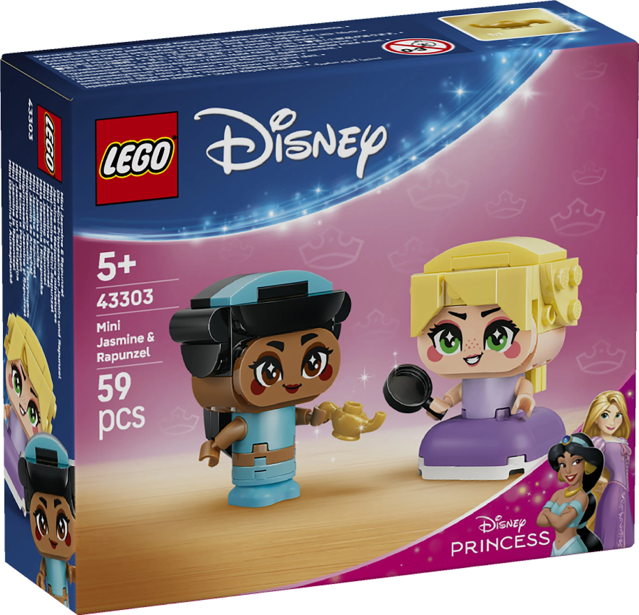 Produktbilde for Miniatyrer av Sjasmin og Rapunsel LEGO® Disney™ (43303)