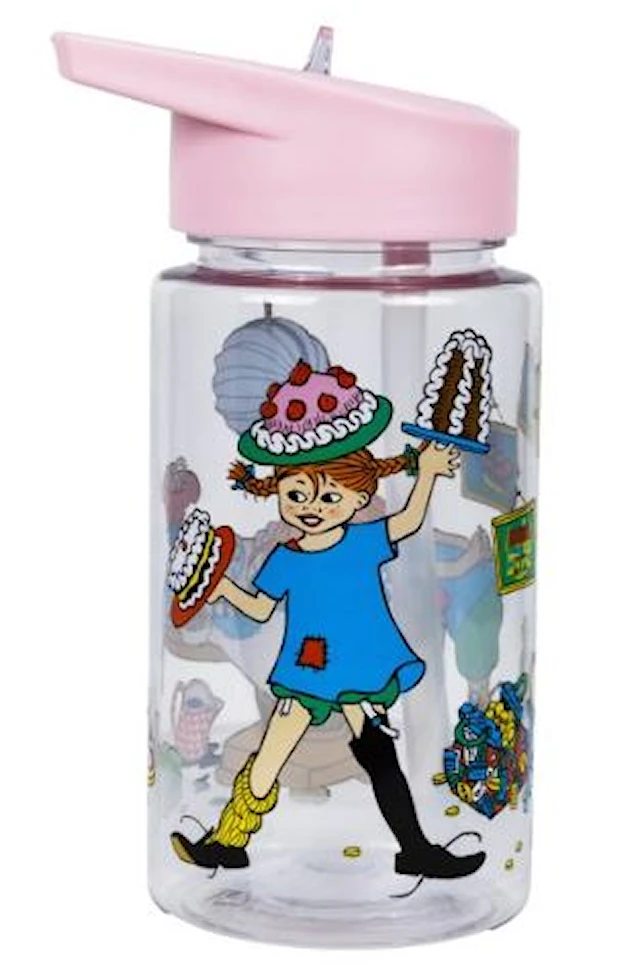 Pippi Födesledag Vattenflaska i Plast 500 ml Rätt Start