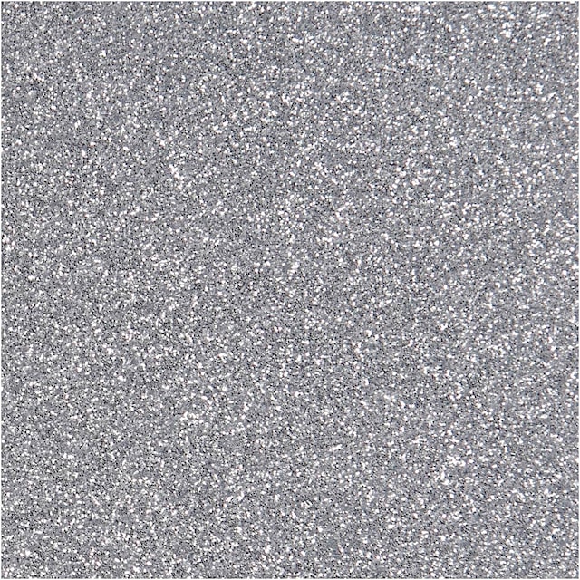 Produktbild 1 för Stryktyg Iron-on A5 Silver Glitter 1 ark