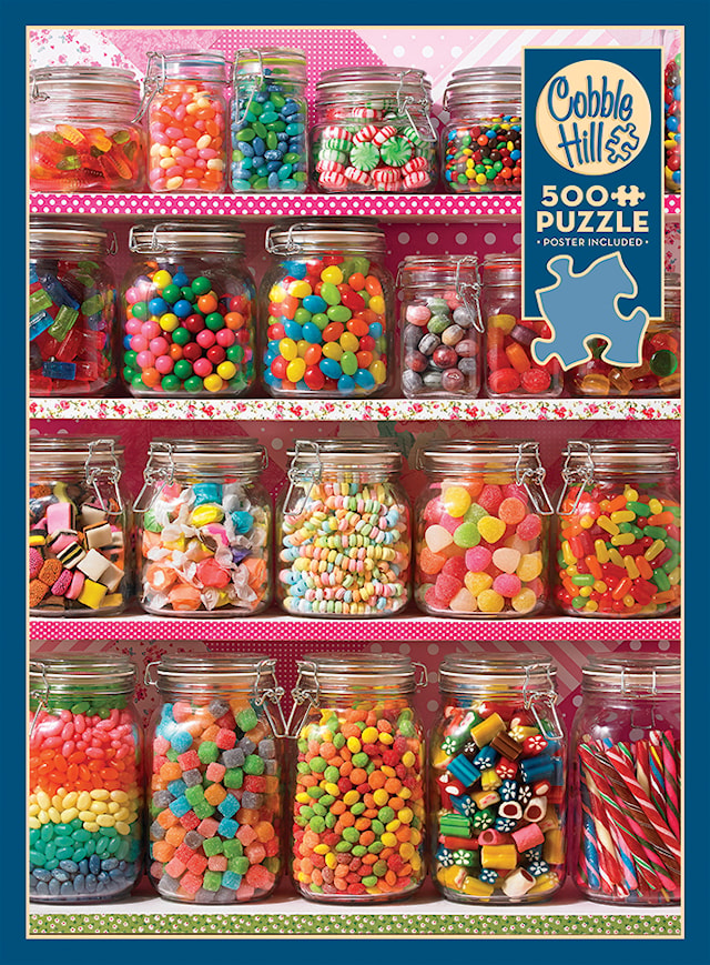 Tuotekuva 1 - Palapelit Candy Shelf 500 palaa, Cobble Hill
