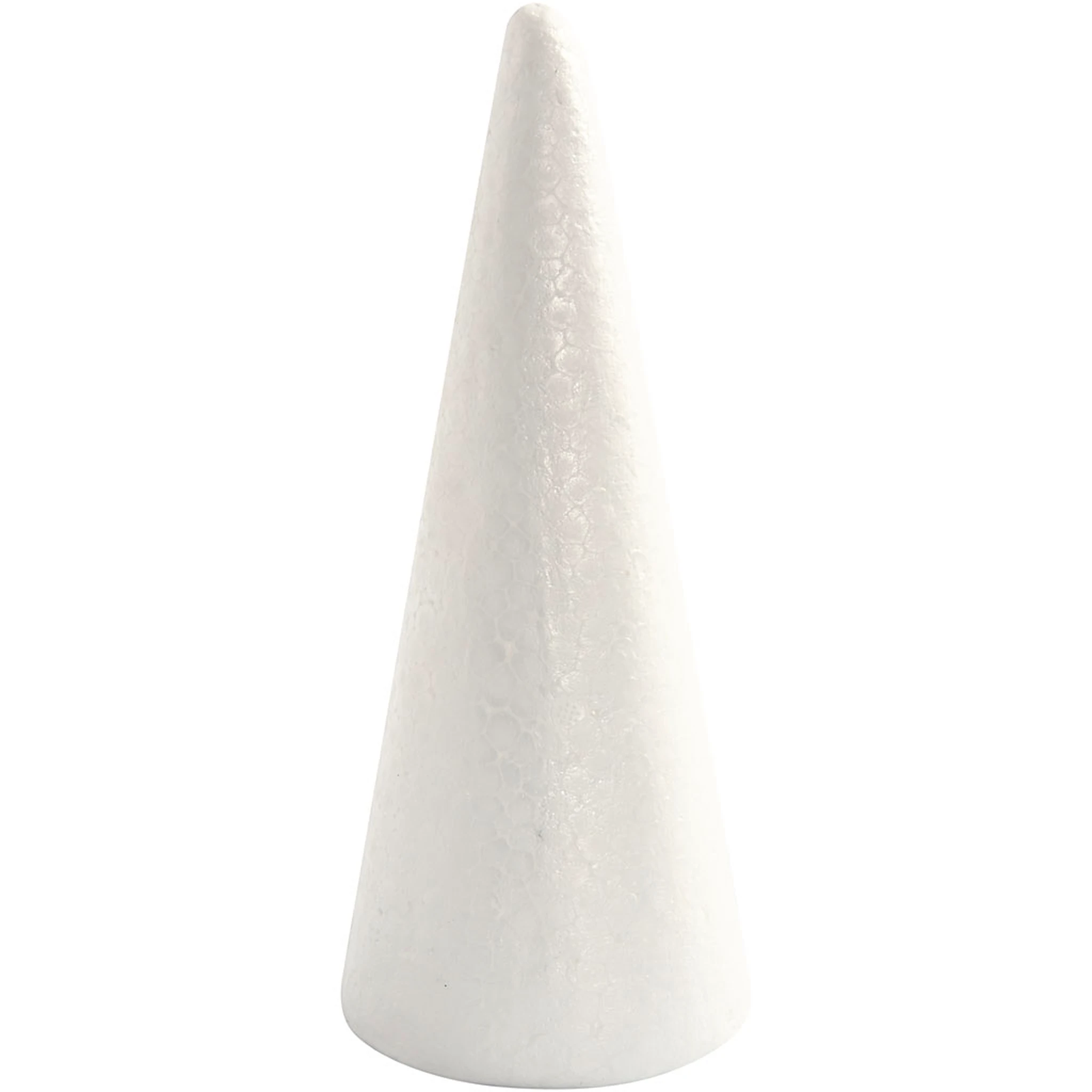 Tuotekuva ille Styrox-kartio, Kork. 19,5 cm, halk. 7 cm, valkoinen, 1 kpl