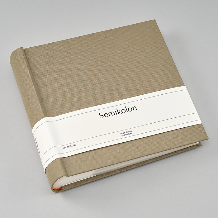 Fotoalbum Classic 200 Pockets Fango Semikolon