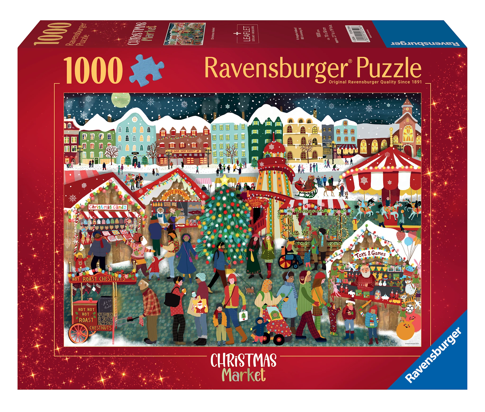 Produktbild för Pussel Christmas Market 1000 bitar, Ravensburger