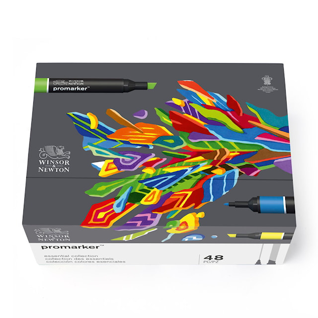 Produktbilde 3 for Markør penn ProMarker "Essential Collection" Sett 48 i en praktisk boks Winsor & Newton