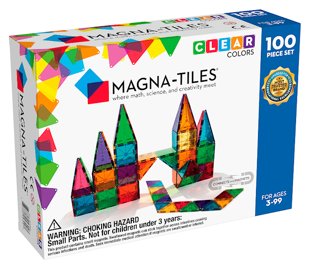 Produktbilde 1 for Magna-Tiles Clear Colours 100 deler