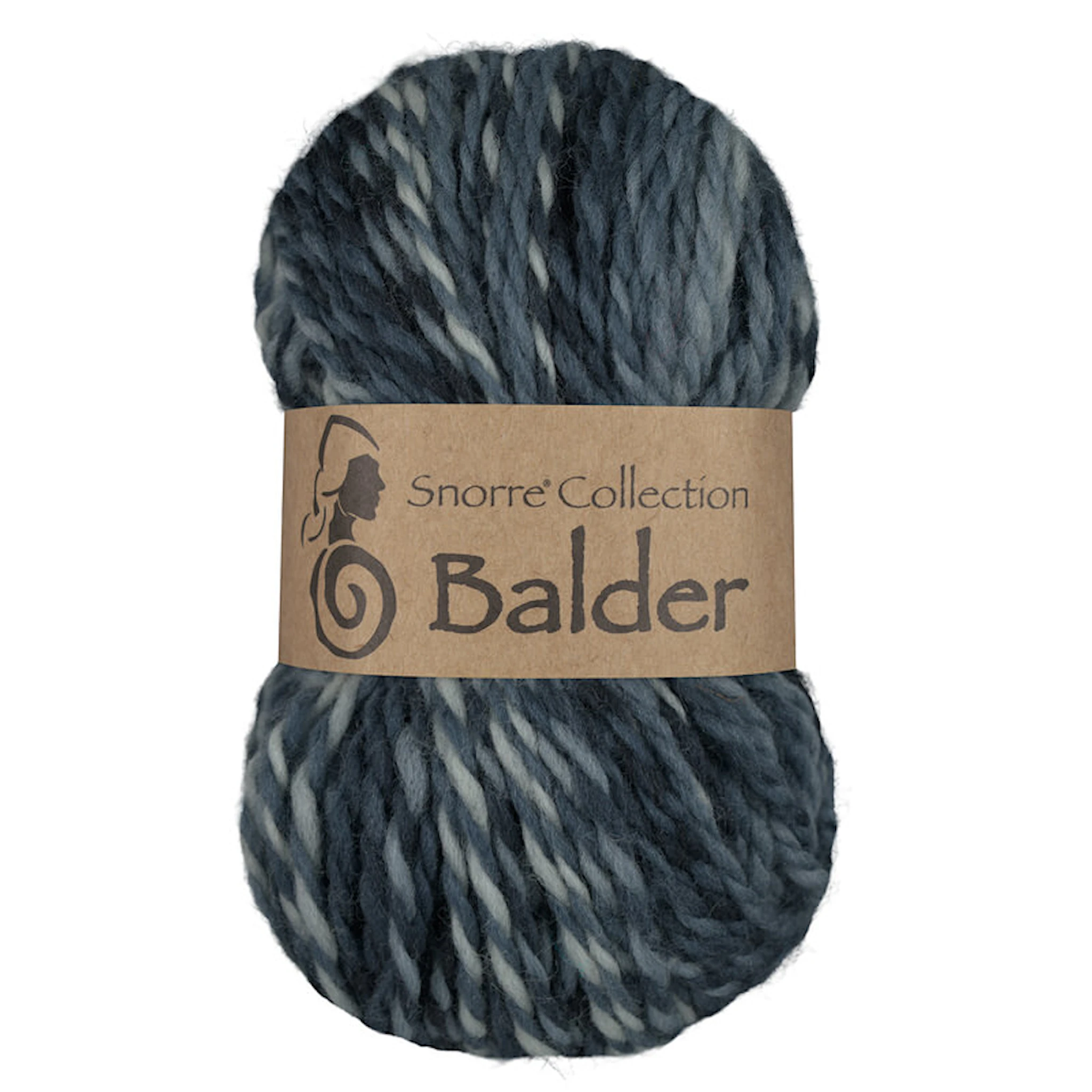 Produktbild för Balder Multifärger Ull 100 gr Grå 811, Viking Snorre