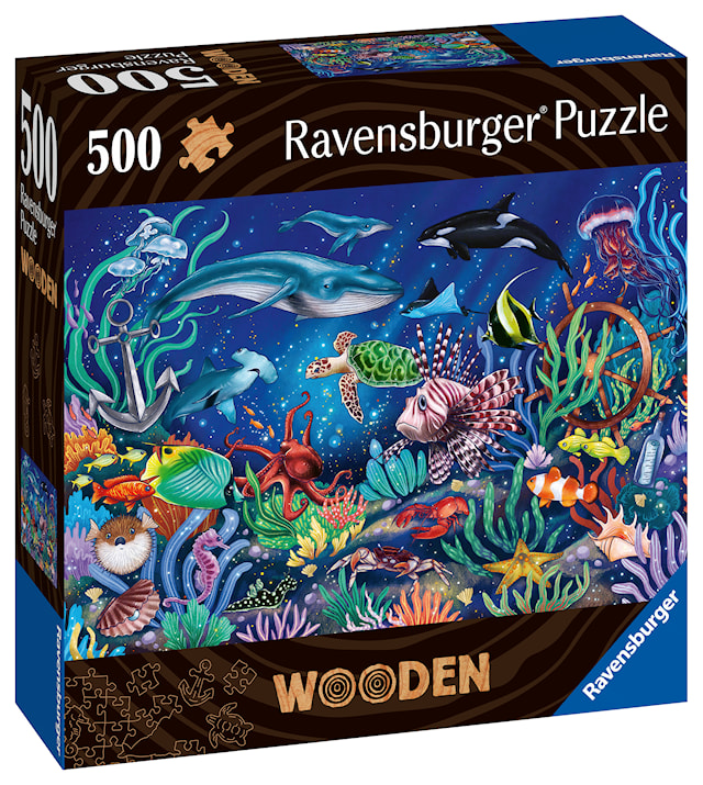 Tuotekuva 5 - Wooden Under the Sea, Palapelit 500 palaa, Ravensburger