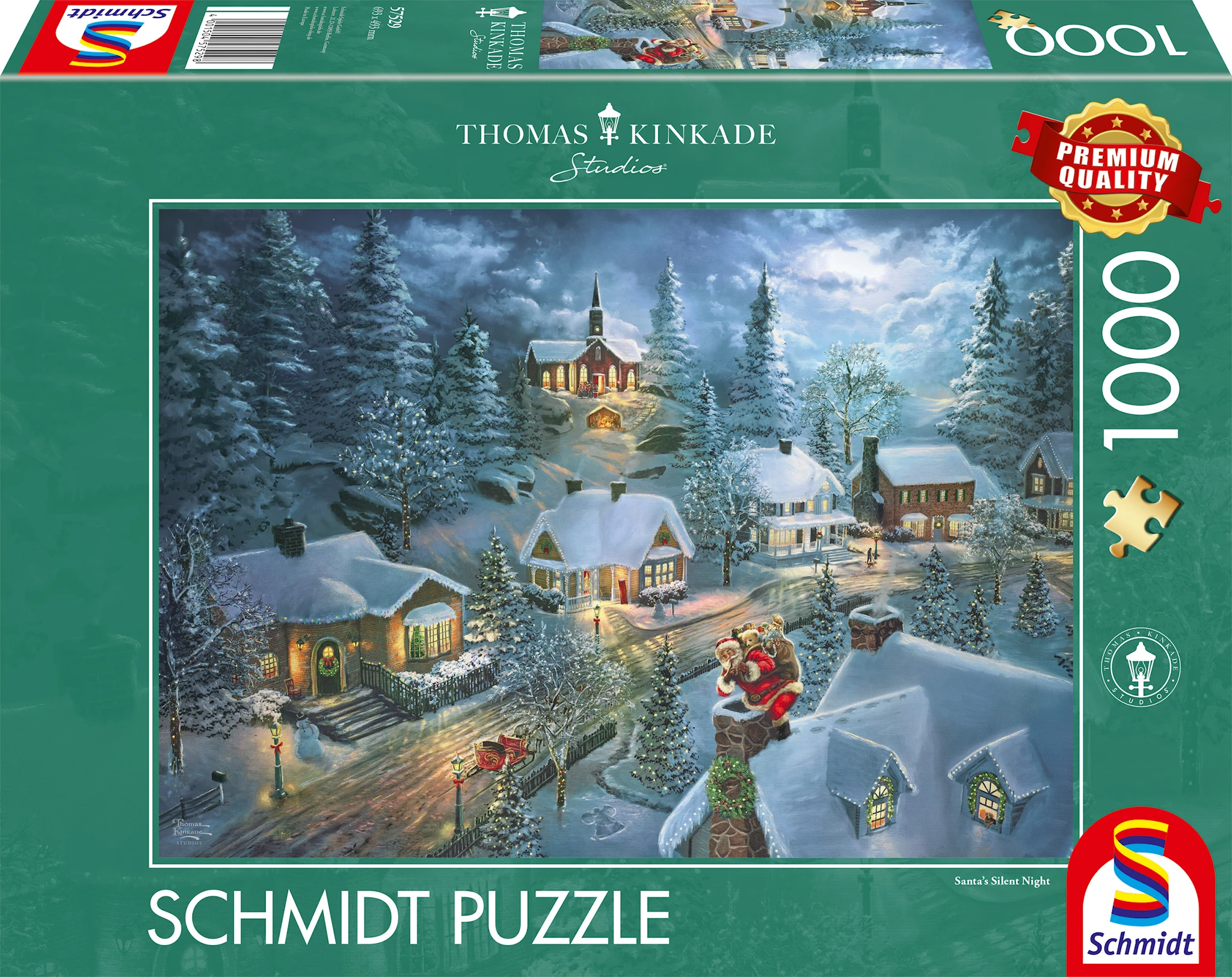 Produktbilde for Santas Silent Night Christmas Puslespill 1000 Brikker Schmidt