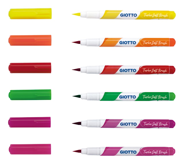 Tuotekuva 2 - Brushpen Neonvärit 6-pack Giotto Turbo