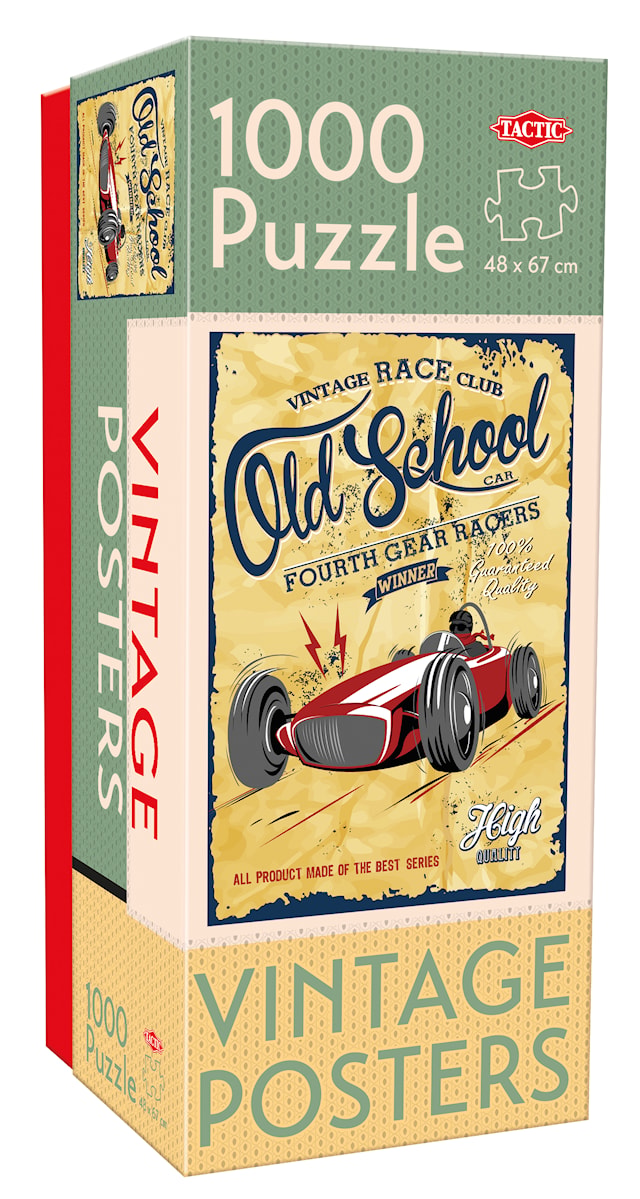 1000 palaa Vintage Old School Gear Racers Tactic