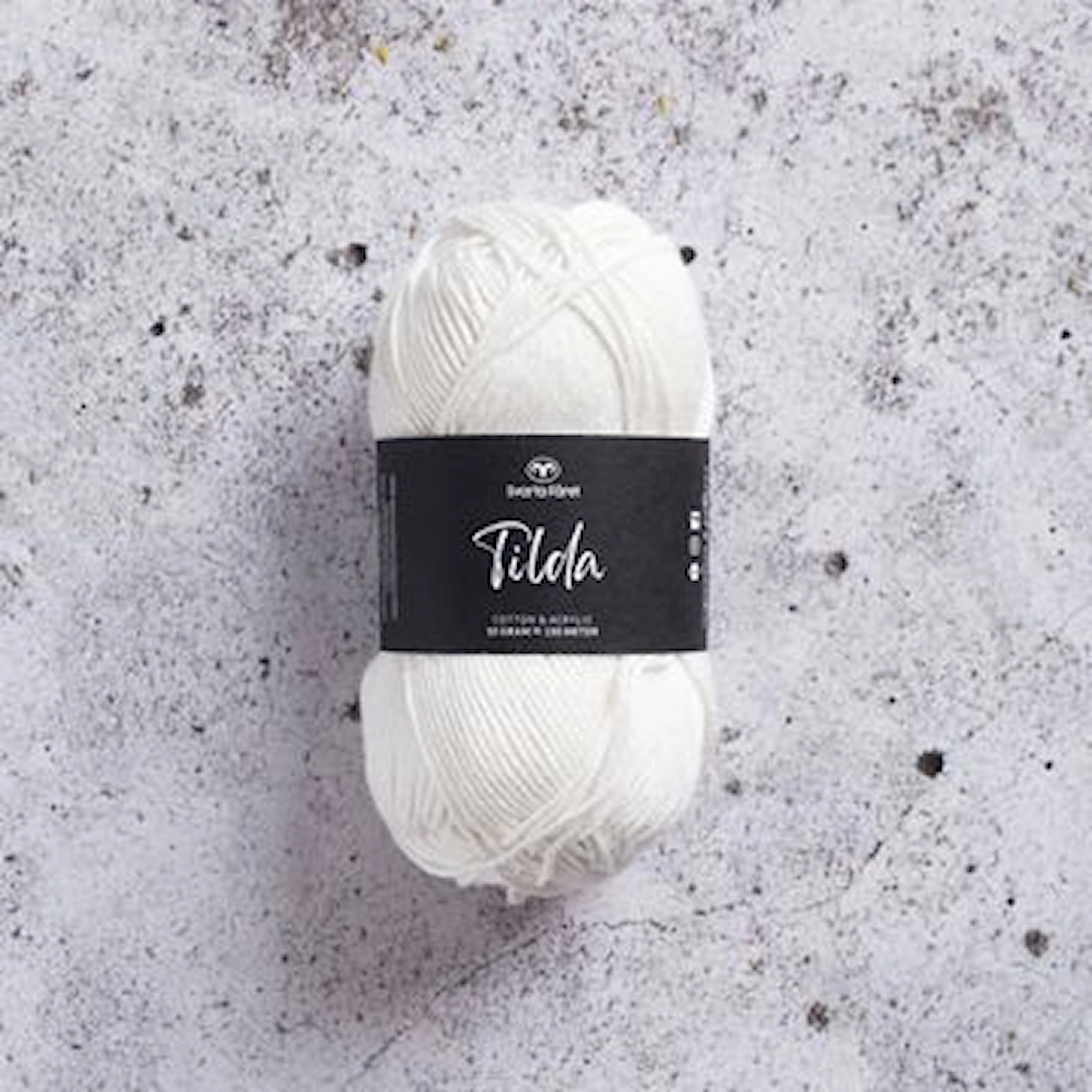 Produktbild för Tilda Garn Bomullsmix 50g Svarta Fåret