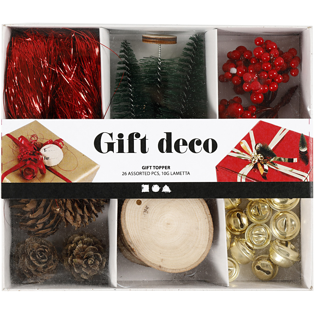 Presentdekorationer Traditionell Jul 6 olika design