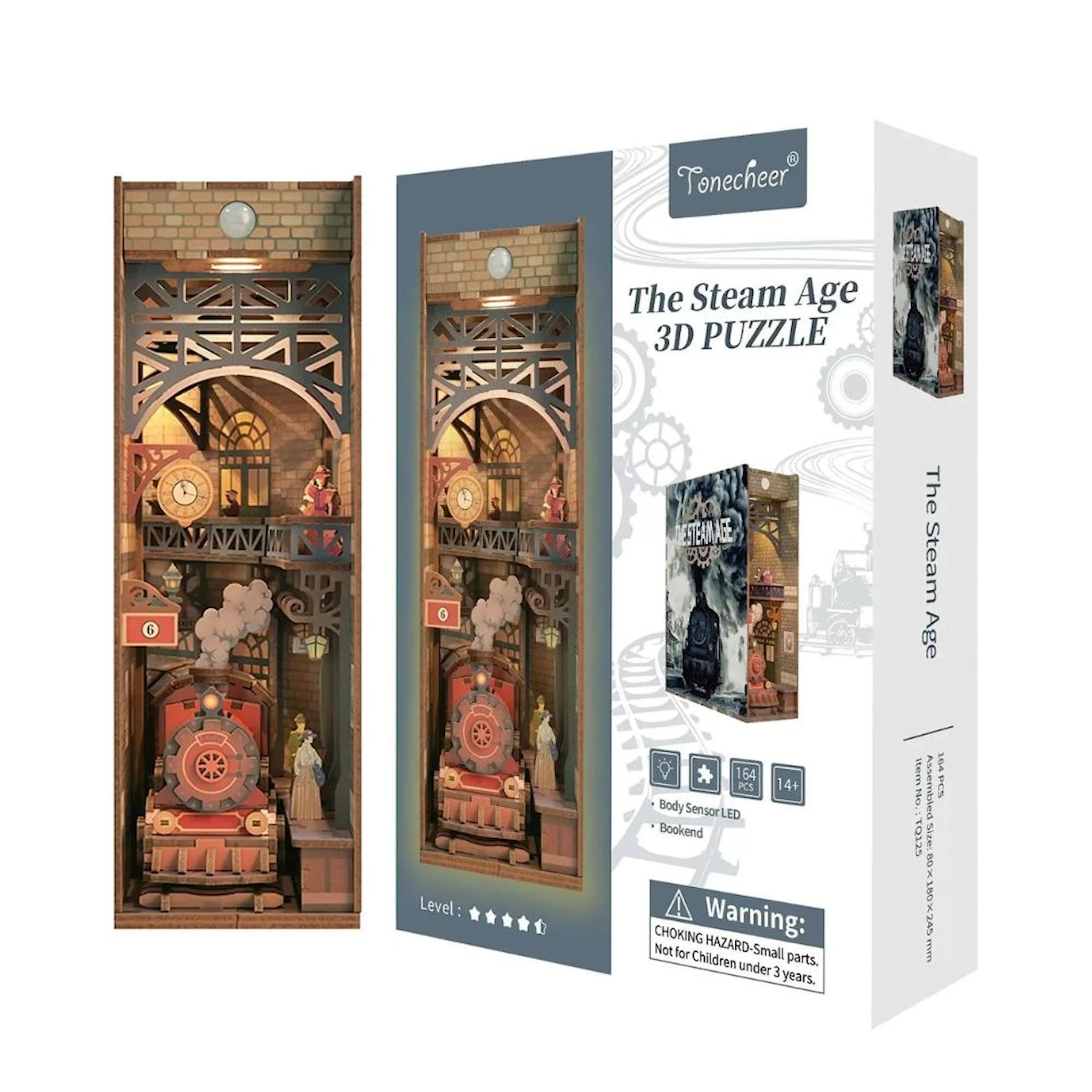 Produktbild för Book Nook The Steam Age, Tonecheer