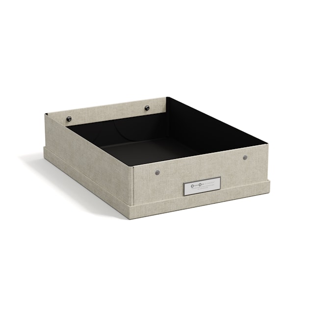 Produktbild 4 för Förvaringslåda Kleo A4 Linen Bigso Box of Sweden