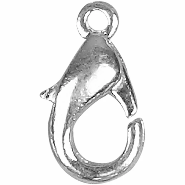Karbinhake 12 mm Silverpläterad 5 st