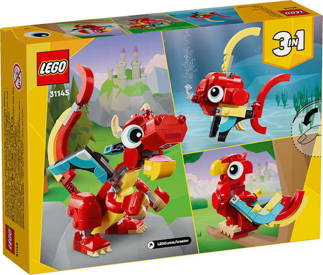 Tuotekuva 3 - Punainen lohikäärme LEGO® Creator (31145)