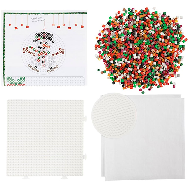 Tuotekuva 4 - Askartelusetti NABBI BioBeads , Jouluauto, poro, lumiukko, tonttu ja lahja