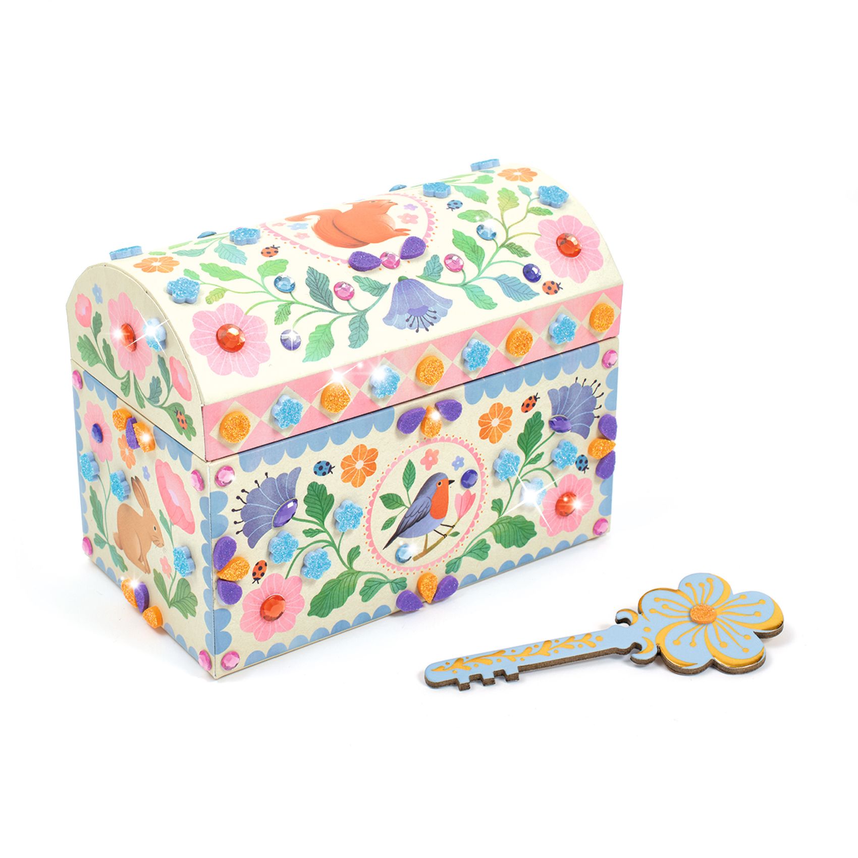 DIY-Kit Kista med Glittrande Mosaik Djeco