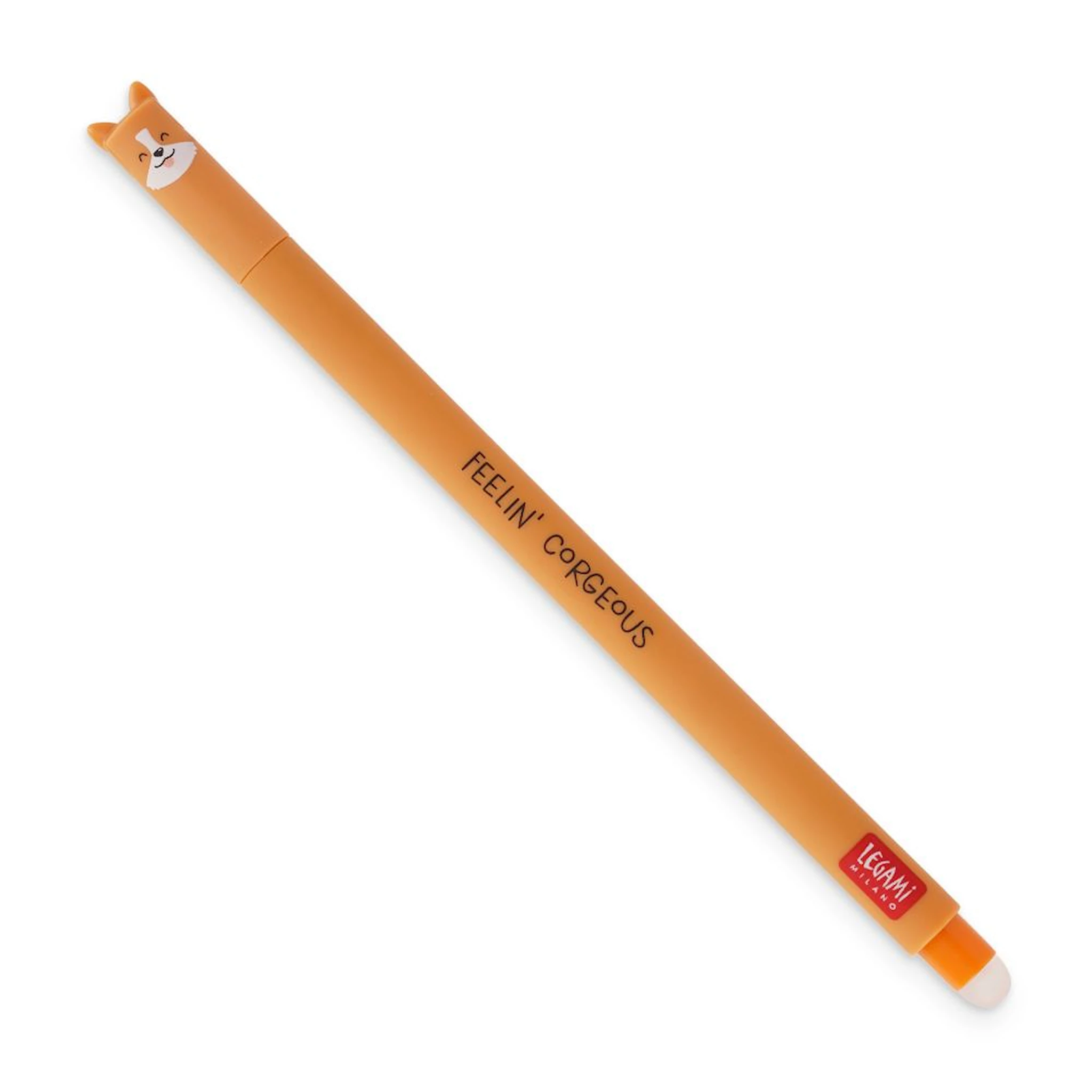 Tuotekuva ille Erasable gel pen, Corgi, musta, geelikynä, jossa on pyyhittävä muste