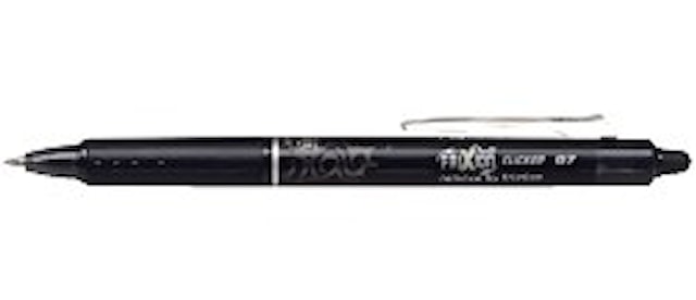 Kuulamustekynä Frixion Clicker Musta Pilot
