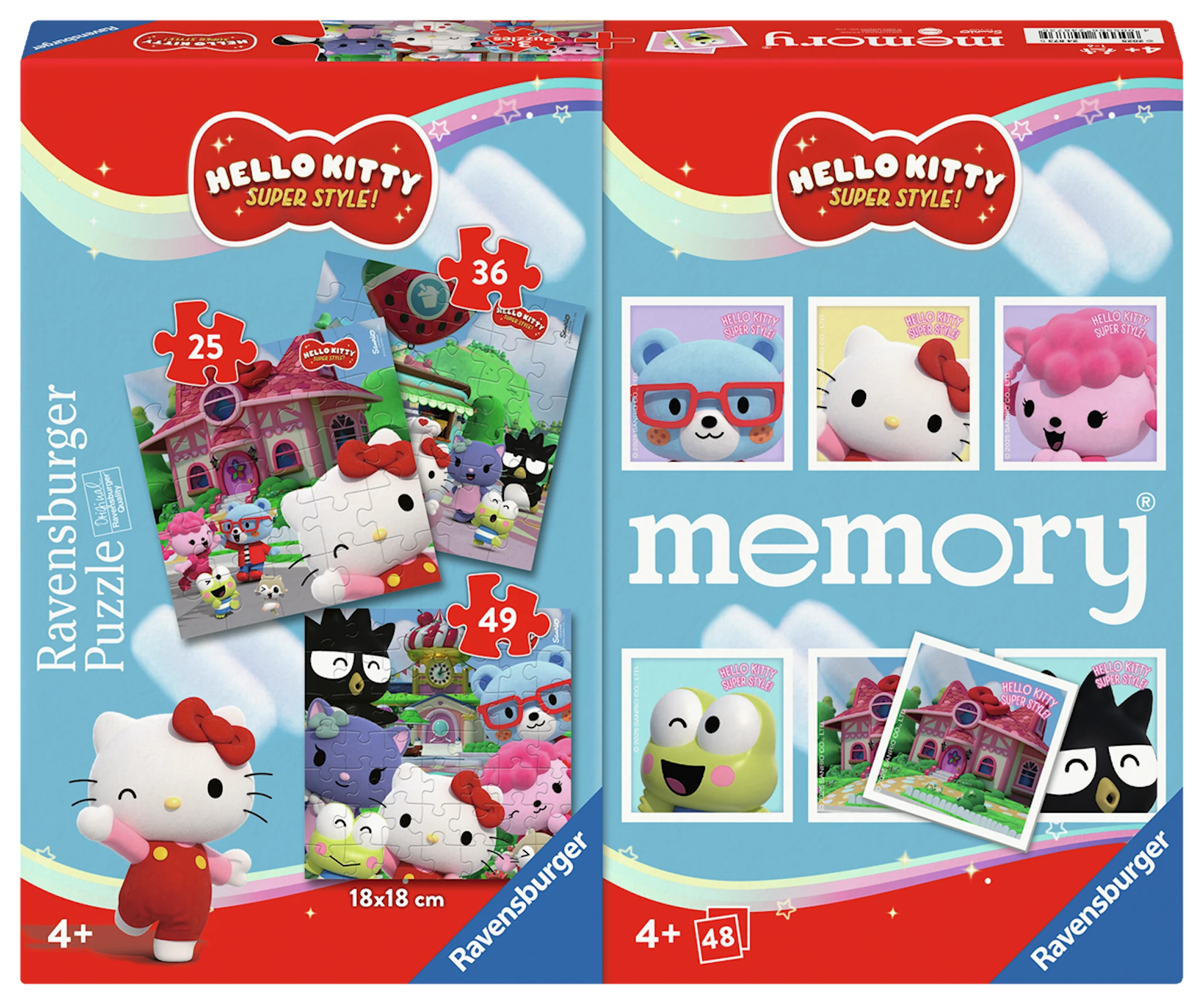 Tuotekuva ille Hello Kitty 3 Palapeliä ja Memory® Ravensburger