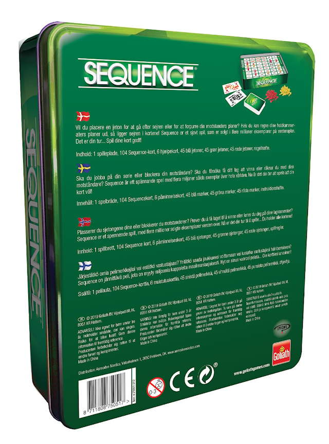 Tuotekuva 2 - Sequence Travel -seurapeli (FI/SE/NO/DK)