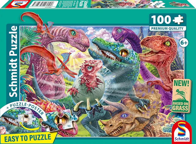 Palapeli Pienet dinosaurukset, suuret seikkailut 100 palaa Schmidt