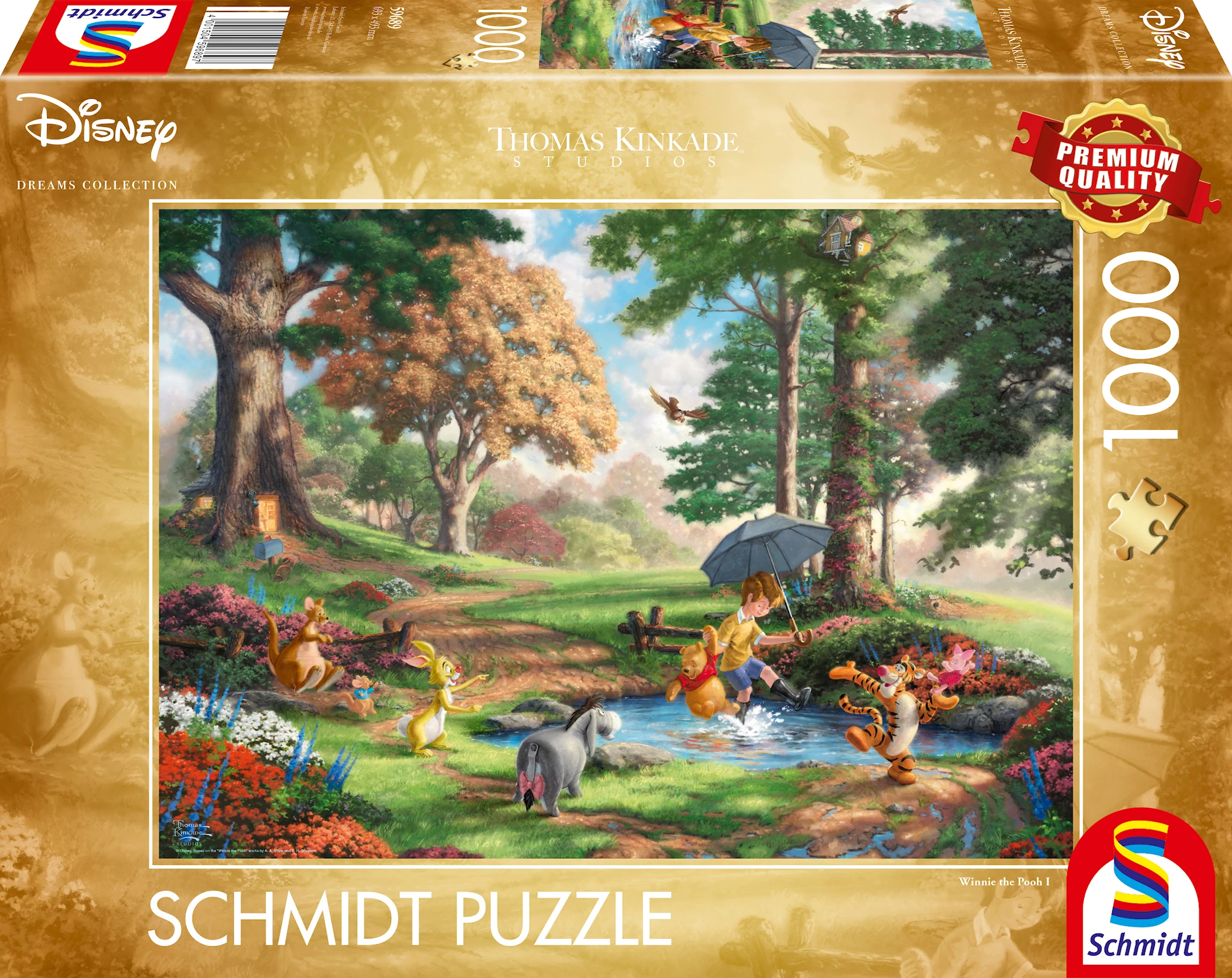 Tuotekuva ille Disney Winnie The Pooh Thomas Kinkade Palapeli 1000 palaa Schmidt