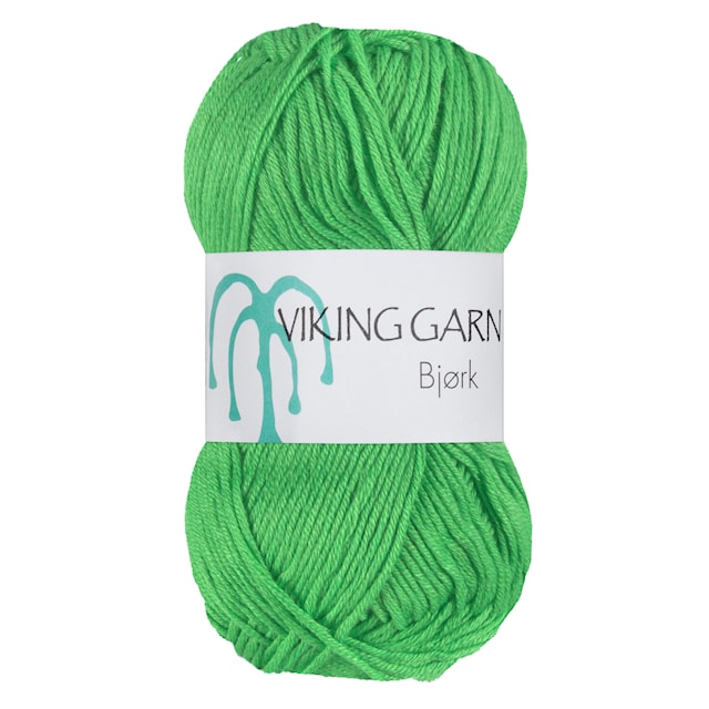 Bjørk 50 g Voimakas vihreä 538 Viking Garn