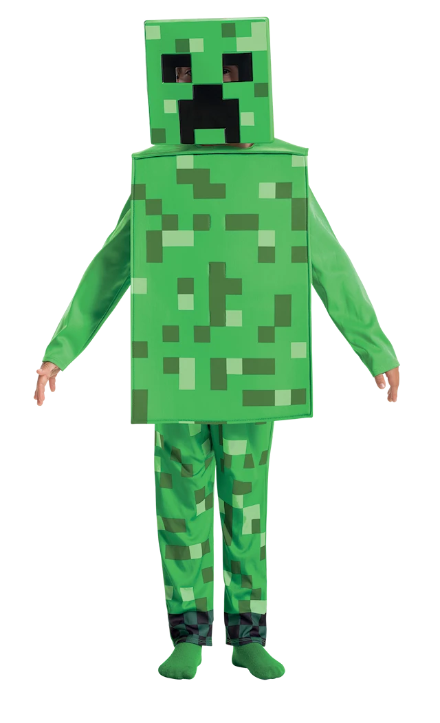 Minecraft Maskeraddräkt Fancy Creeper M (7-8) Disguise