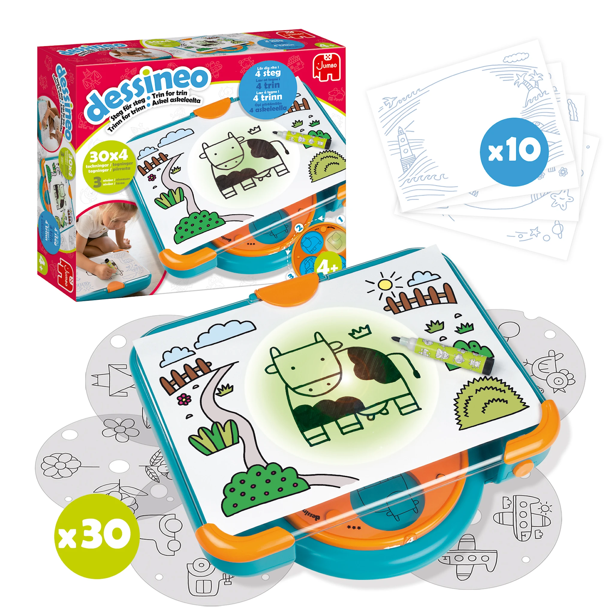 Produktbild för Dessineo ritbord Nordics, Jumbo