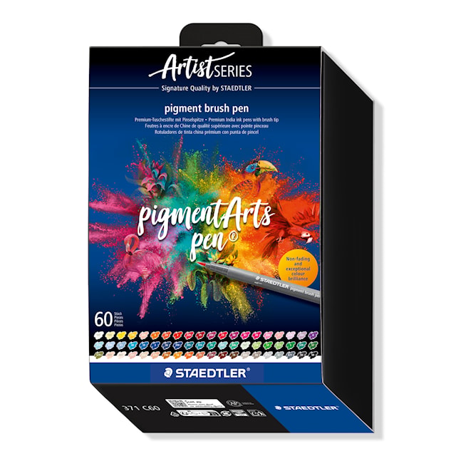 Produktbild 1 för Brushpen Pigment 60-pack Staedtler