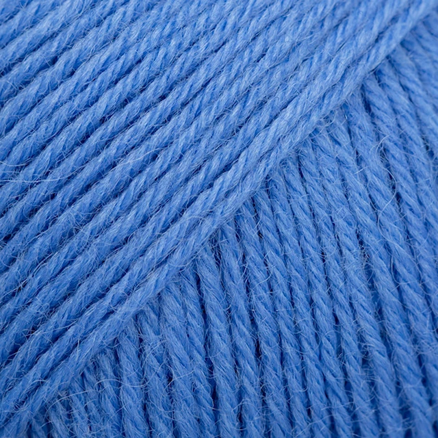 Fabel Uni Colour Villasekoitus 50 g cornflower blue (116) Drops