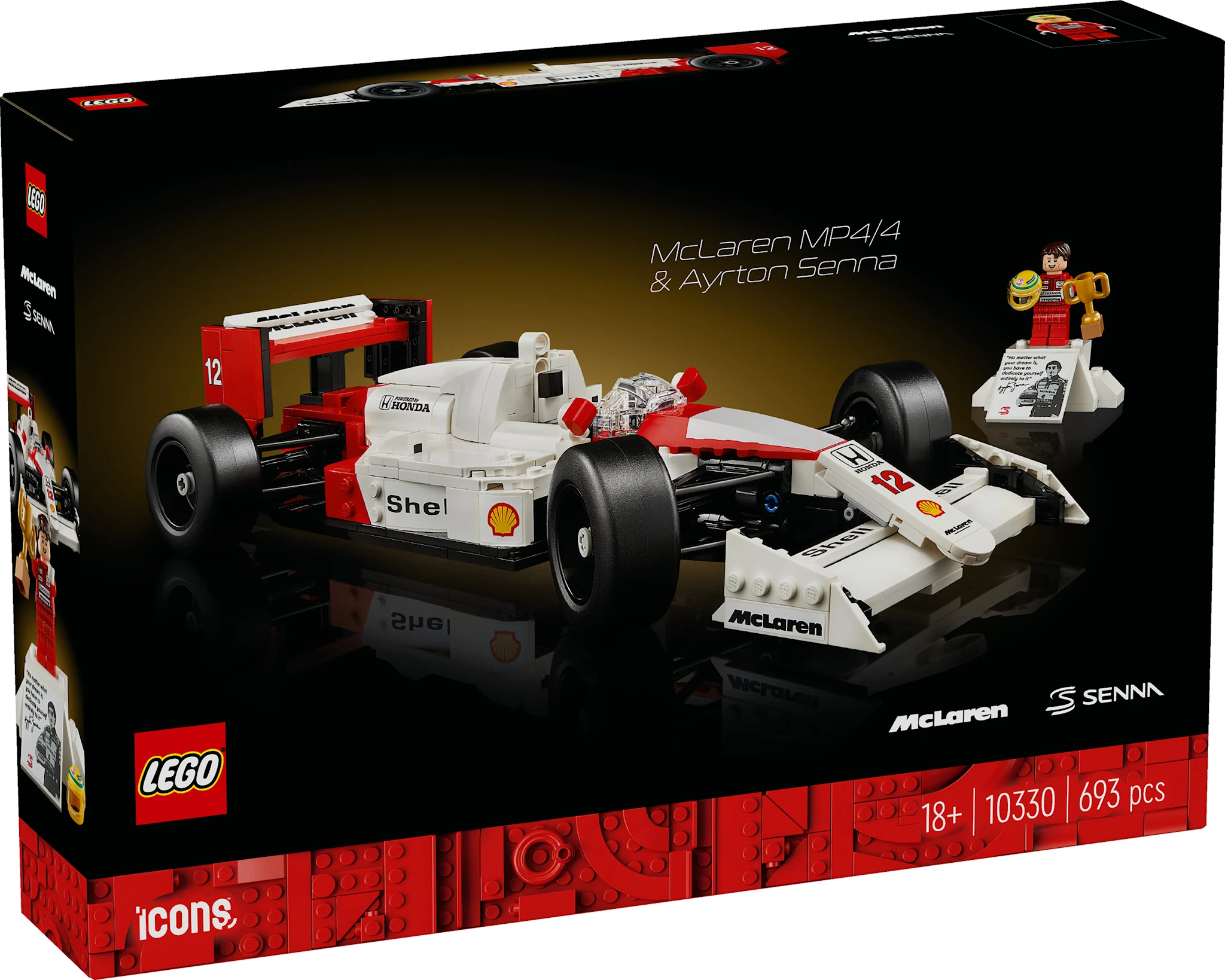 Tuotekuva ille McLaren MP4/4 & Ayrton Senna LEGO®  Icons (10330)