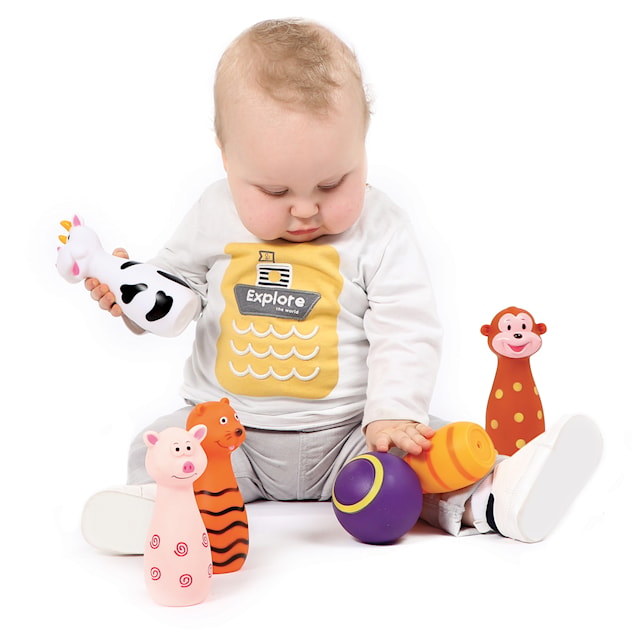 Produktbild 2 för Bowlingset Djur Ludi