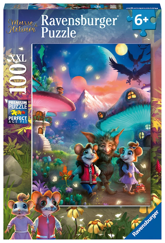 Musse & Helium Pussel 100 bitar Ravensburger