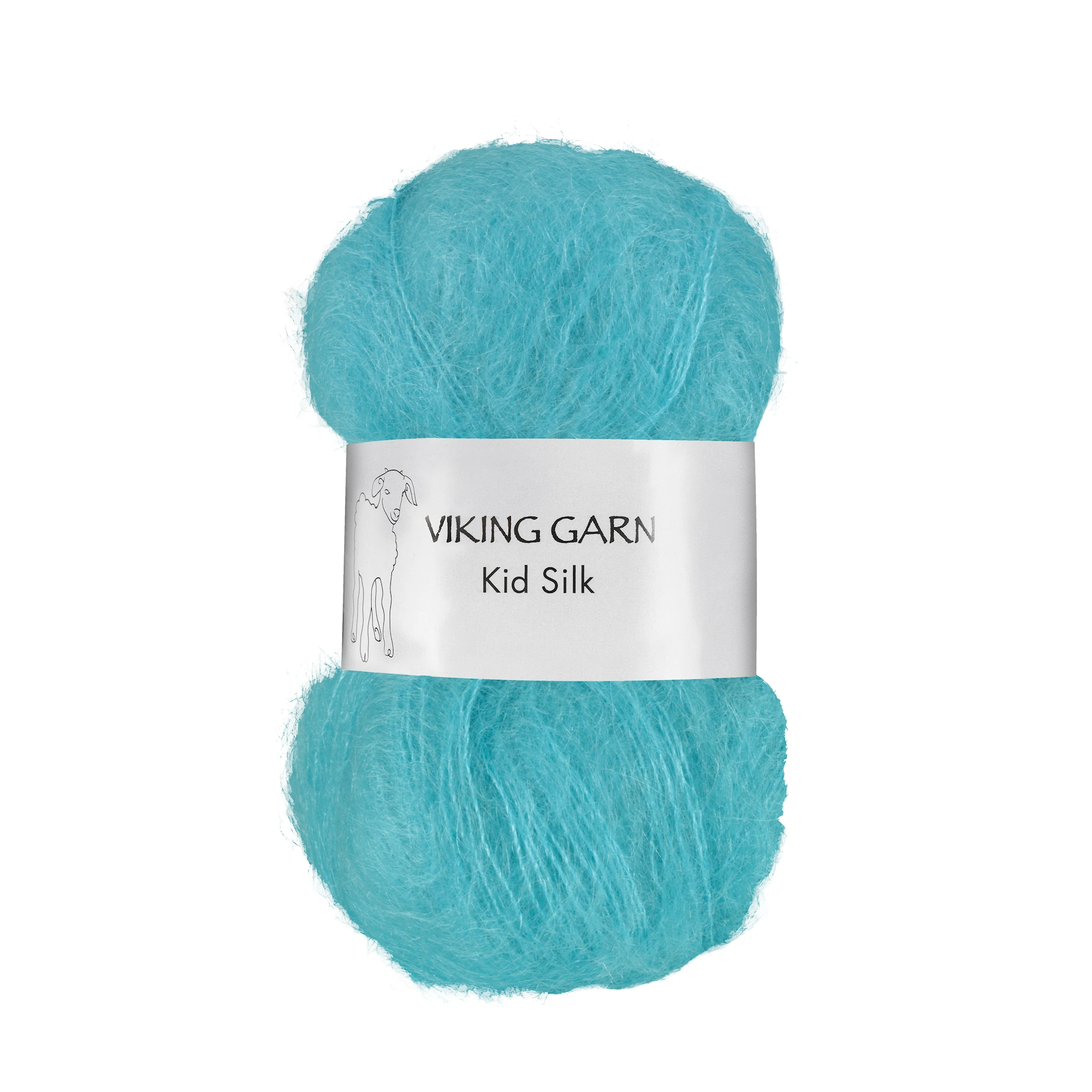 Tuotekuva ille Kid/Silk 25 g Light Turquoise 330 Viking Garn