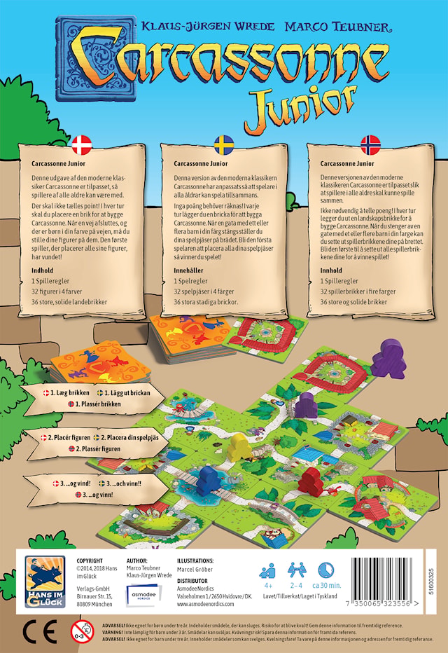 Produktbild 3 för Carcassonne, Mitt första Carcassonne-spel (SE/NO/DK)