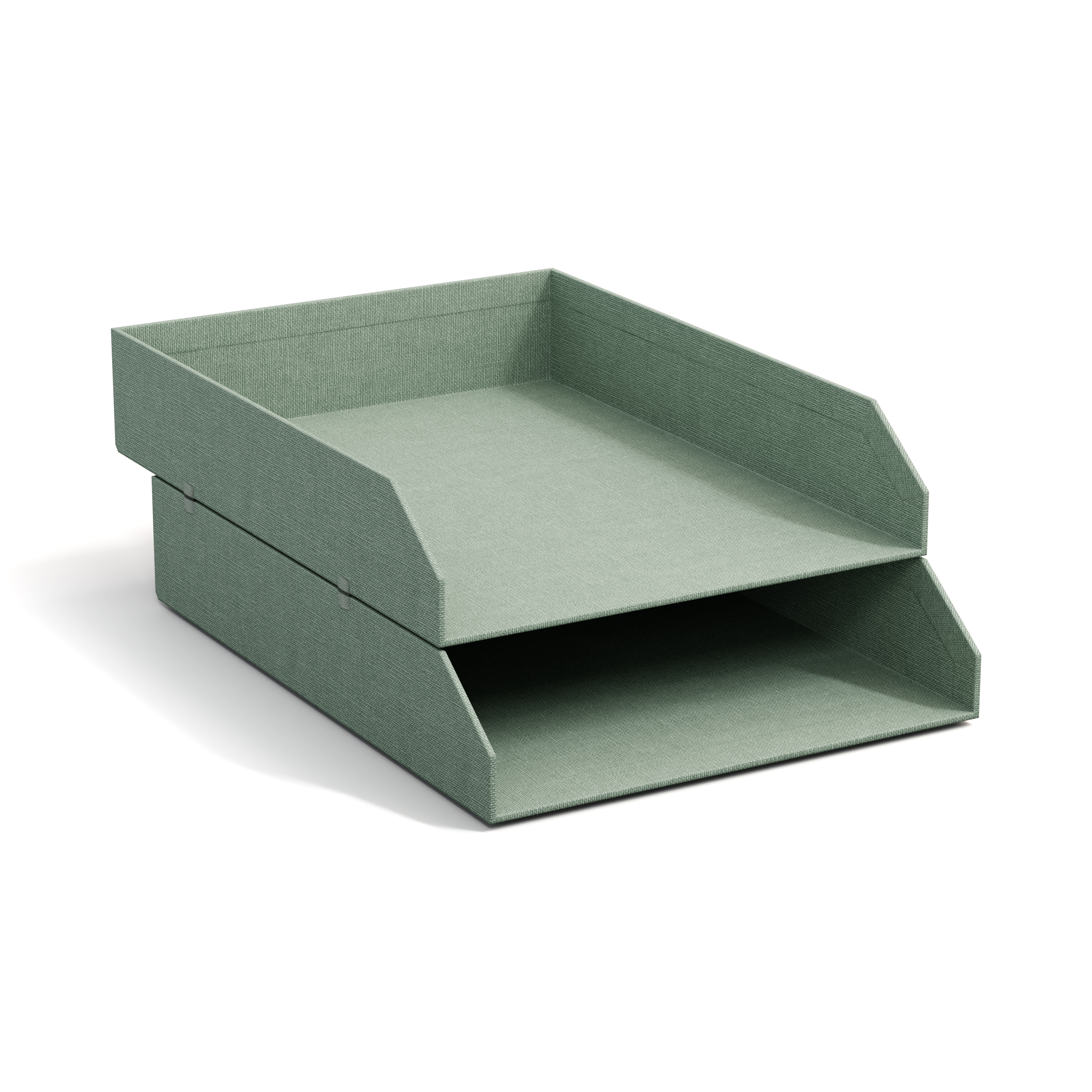 Brevkorg Stapelbar Soft Teal 2-pack Bigso Box of Sweden