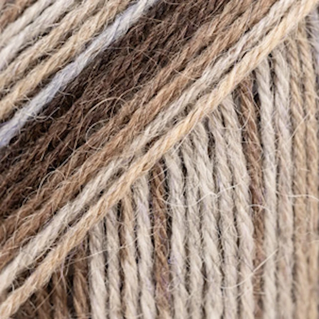 Nord Print Garn AlpackaPrint 50 g Driftwood 107 Drops