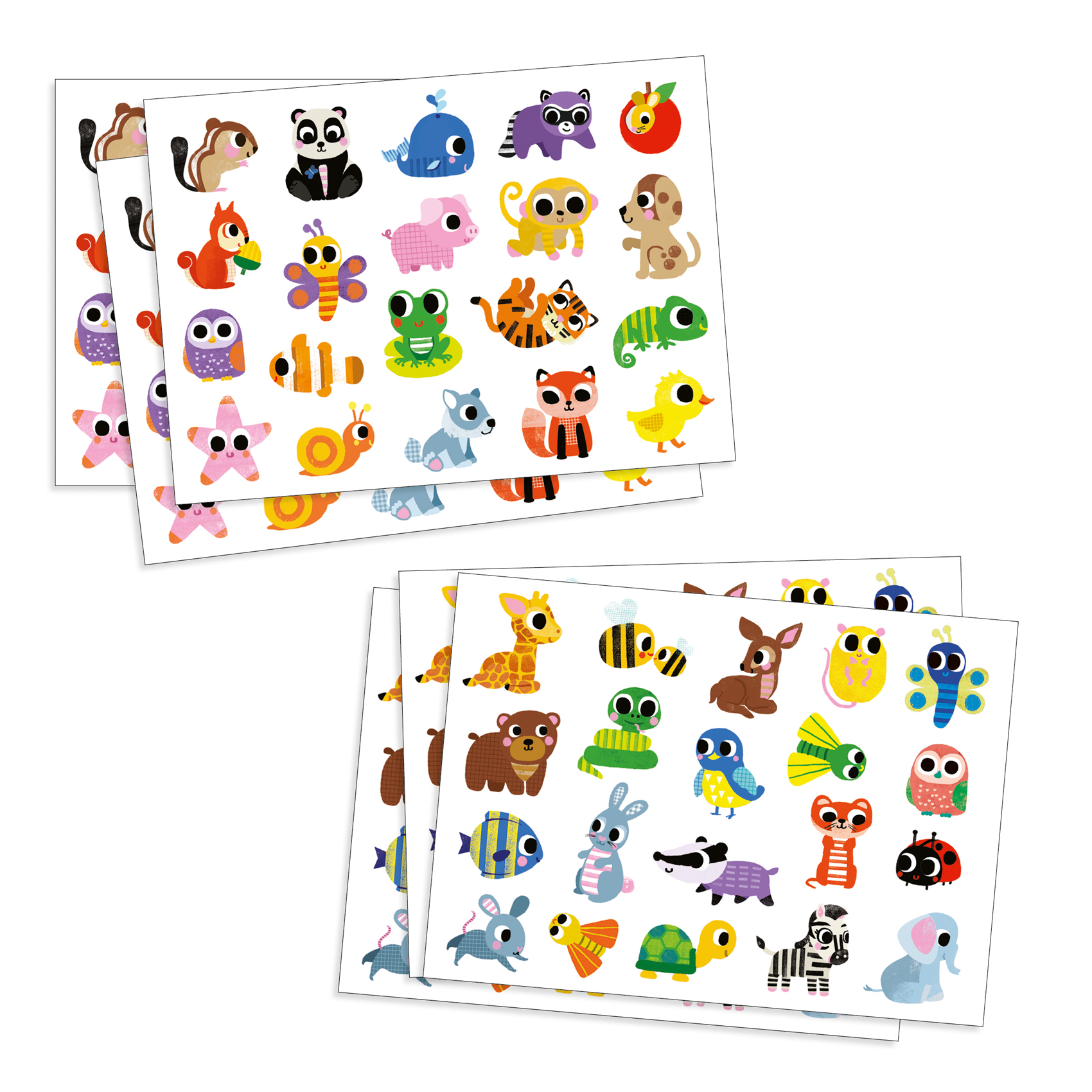 Stickers f&ouml;r De Yngsta Djurens Ungar Djeco