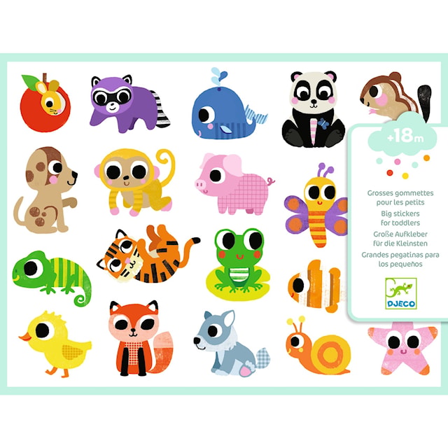 Produktbild 3 för Stickers för De Yngsta Djurens Ungar Djeco