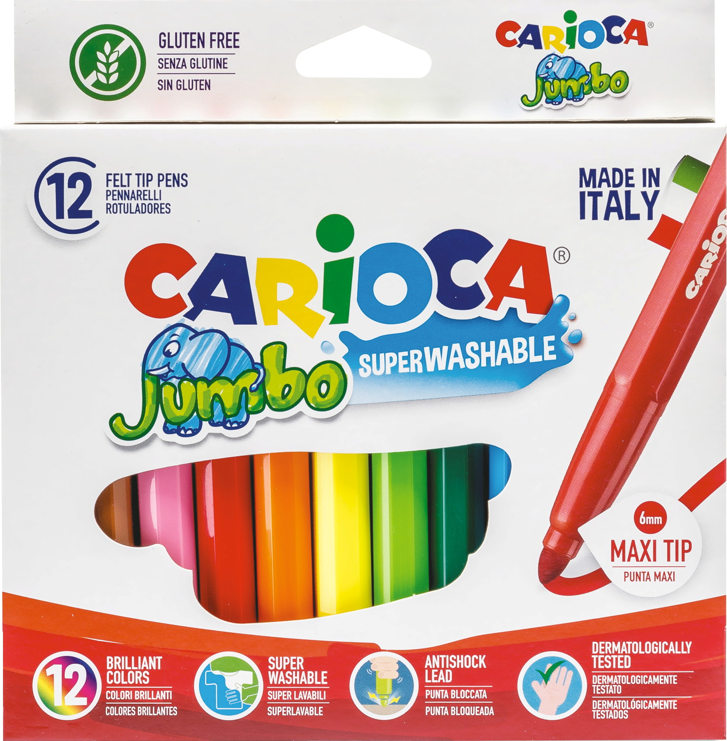 Jumbofiberpennor 12-p, Carioca