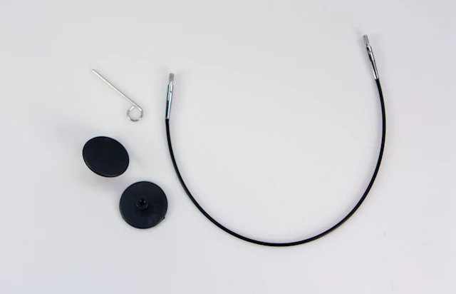Kabel med Ändstoppar Till 40 cm Rundstickor Järbo