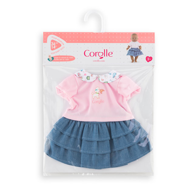 Produktbilde 4 for Corolle Dukkeklær Volangskjørt med Topp, 36 cm