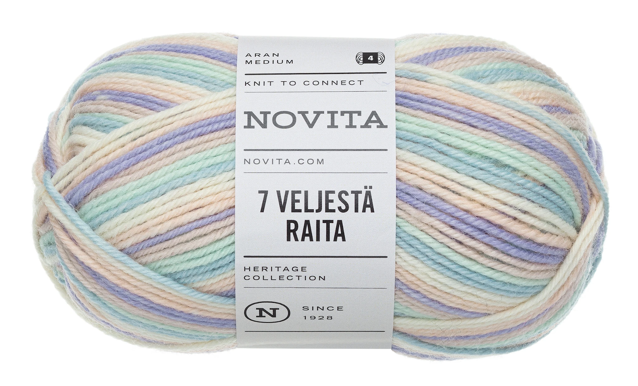 Produktbild för 7 Bröder Raita Garn Ullmix 100 g Novita