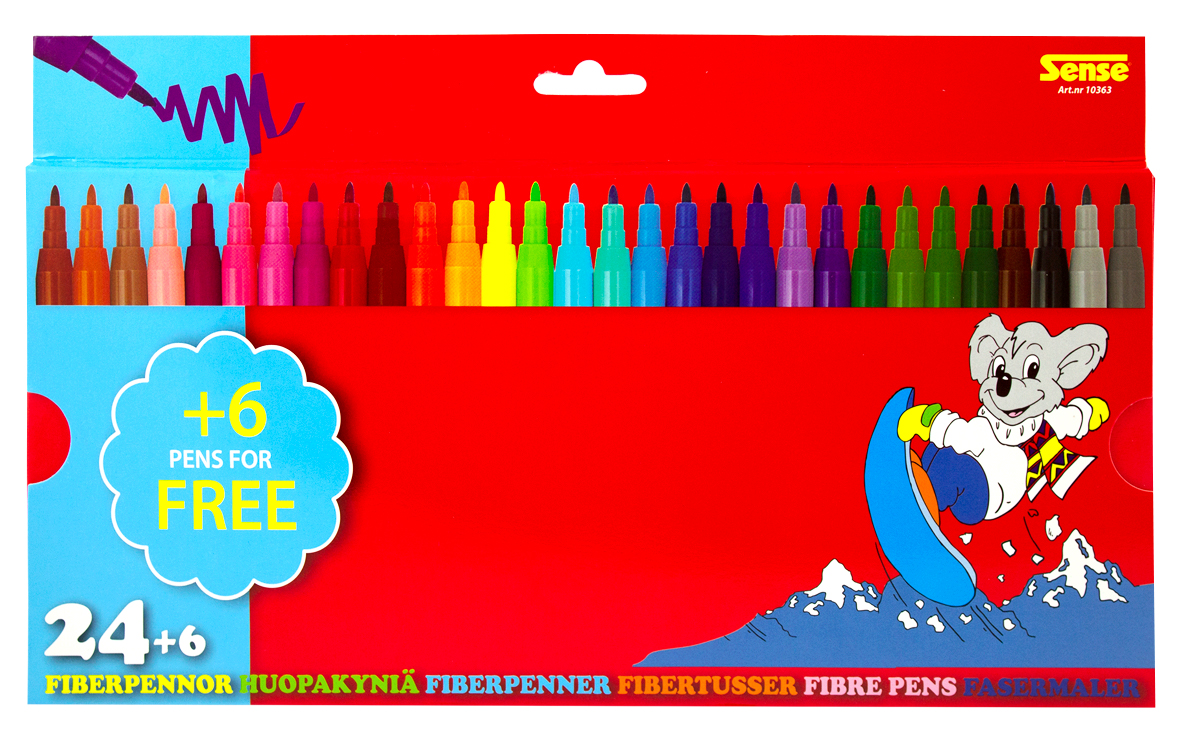 Tuschpennor 30-pack Sense