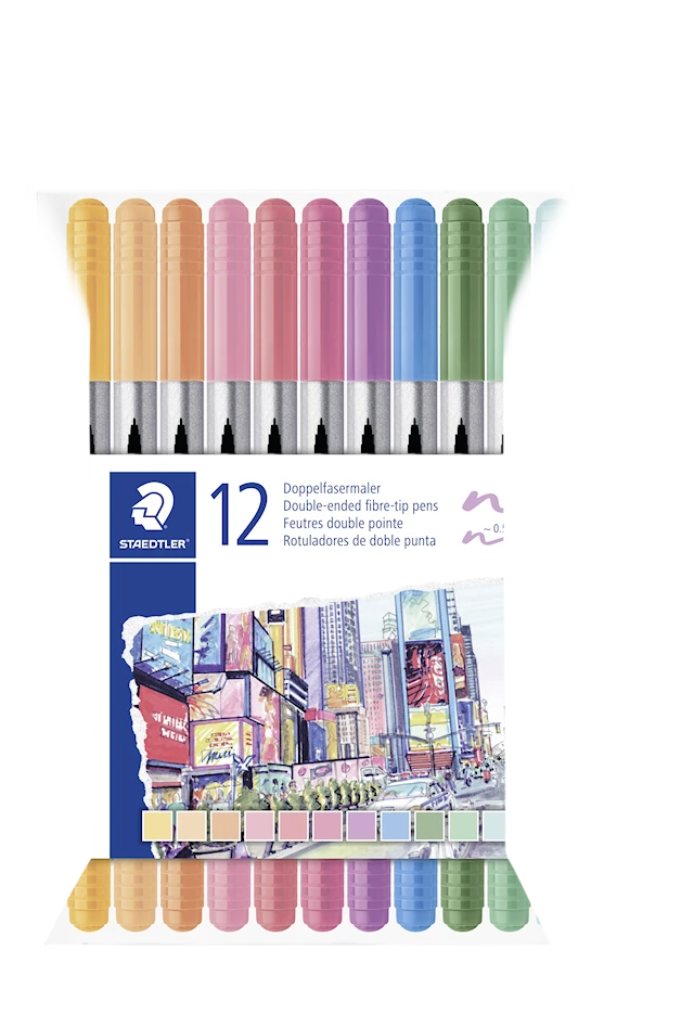 Duo Pastel -kuitukynät 12 kpl Staedtler
